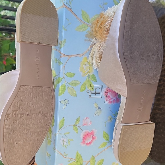 Birdies Pink Cream Pom-Pom Slip-On Flats - Picture 4 of 8